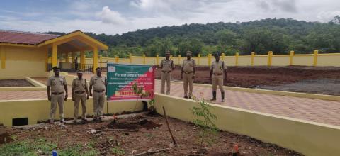 Tree plantation programme at Crematorium in Sacorda