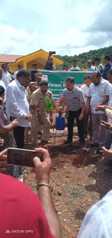 Tree plantation programme at Crematorium in Sacorda