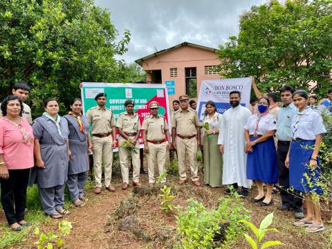 Vanamostav celebration in Don Bosco Farm High school at Sulcorna Quepem Goa