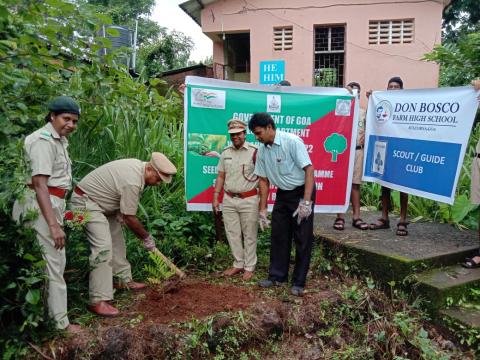 Vanamostav celebration in Don Bosco Farm High school at Sulcorna Quepem Goa